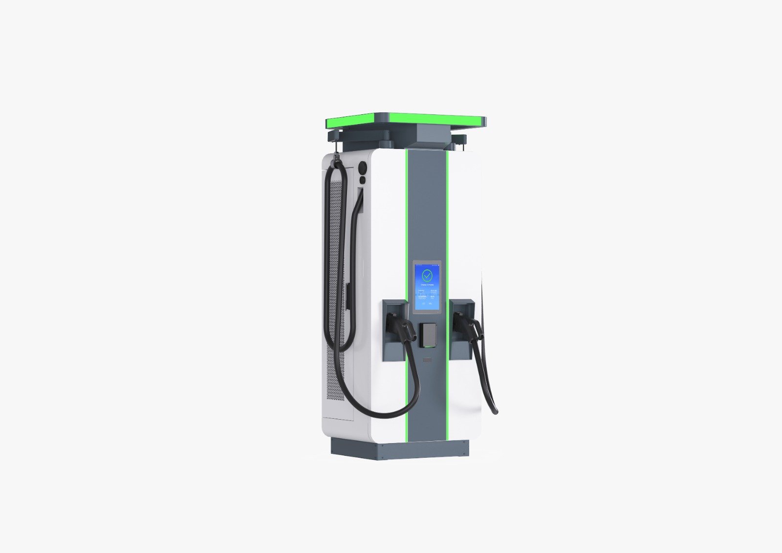 TapCharge Ultra DC-snellader, aanzicht van opzij